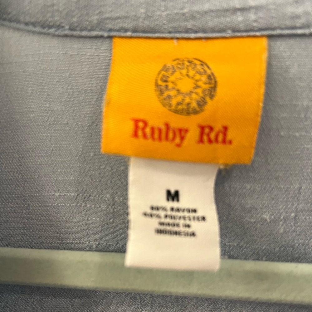 2-Ruby Rd Tops Blue & Yellow Sz M & PM - Picture 11 of 11
